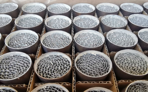 Metal Motorcycle Catalyst Honeycomb Substrat Pt Pd Rh 100 Cpsi
